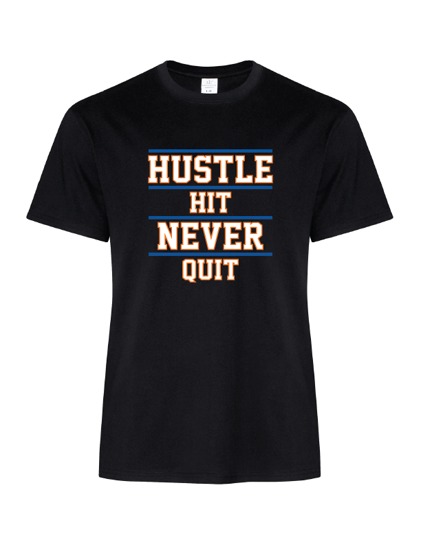 Hustle Hit Never Quit Graphic Tee